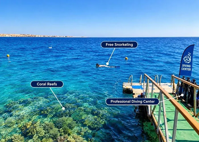 Daire Sahl Hasheesh Finest - Gravity Beachfront Family 2 Bedroom - Non Egyptian Only Garden Pools View *